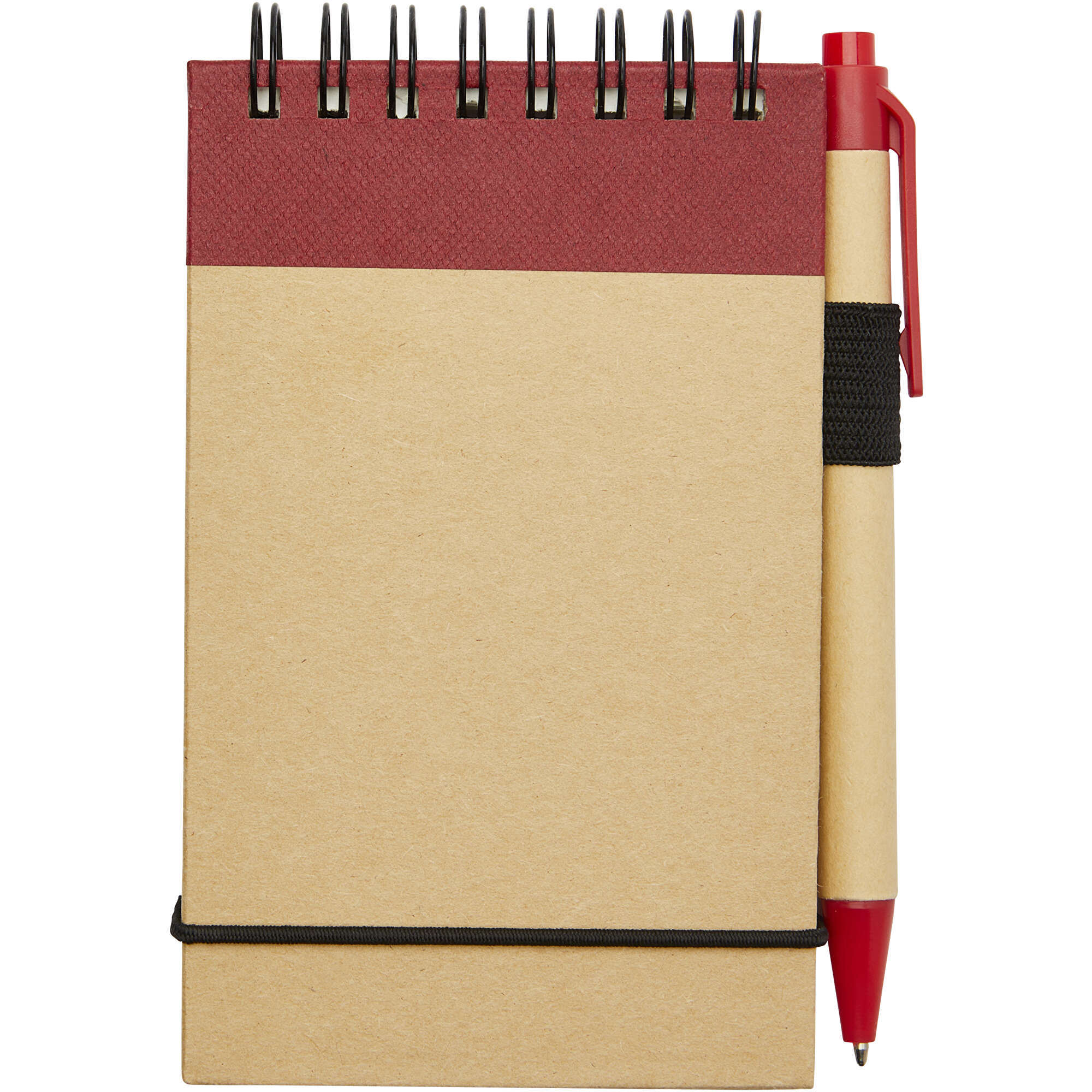 Notizblock GREEN CONCEPT Zuse A7 Recycling Notizblock mit Stift (natur / rot ...