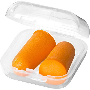 Serenity Ohrstöpsel Mit Etui , orange, PU Schaumstoff und PP Kunststoffhülle, 3,50cm x 1,50cm x 3,50cm (Länge x Höhe x Breite)