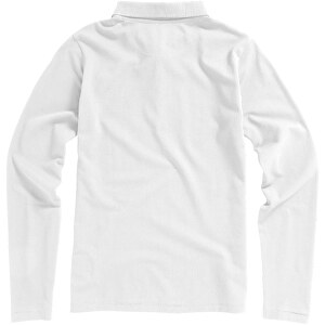 Oakville Langarm Poloshirt Für Damen , weiss, Piqué Strick 100% BCI Baumwolle, 200 g/m2, XS, 
