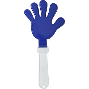 Klapperhand , weiss/blau, Material: Kunststoff, 28,50cm x 2,20cm x 13,50cm (Länge x Höhe x Breite)