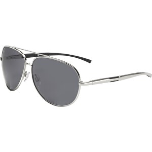 Sonnenbrille LS-800 , glänzend silber, Metall, 12,90cm x 4,80cm x 14,55cm (Länge x Höhe x Breite)