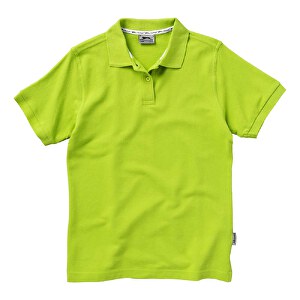 Forehand Poloshirt Für Damen , Slazenger, apfelgrün, Piqué aus 100% gekämmter Baumwolle, XL, 