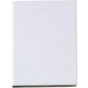 Haftnotizen Hurrikan , weiß, Karton, Papier, 10,60cm x 1,30cm x 8,10cm (Länge x Höhe x Breite)