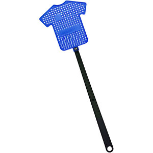 Fliegenklatsche 'Trikot' , trend-blau PP, Kunststoff, 37,20cm x 0,70cm x 11,50cm (Länge x Höhe x Breite)