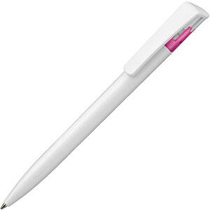 Kugelschreiber All-Star SF , Ritter-Pen, magenta/weiss, ABS-Kunststoff, 14,70cm (Länge)
