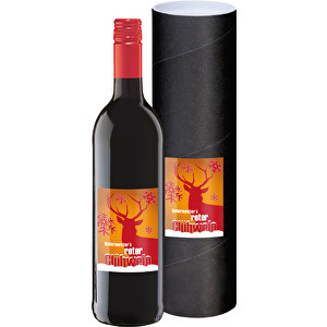 Wine Tube Glühwein 1.0 , schwarz, Glas, Pappe, 39,50cm (Höhe)