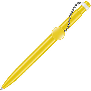 Kugelschreiber PIN PEN , Ritter-Pen, zitronen-gelb, ABS-Kunststoff, 14,50cm (Länge)