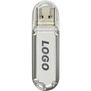 USB Stick REFLEX II 2GB , Promo Effects MB , transparent silber MB , 2 GB , Kunststoff MB , 3 - 10 MB/s MB , 6,00cm x 0,90cm x 1,80cm (Länge x Höhe x Breite)