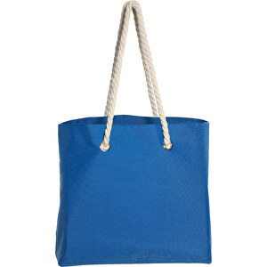 Strandtasche CAPRI , blau, 300D Polyester, 45,00cm x 35,00cm x 18,00cm (Länge x Höhe x Breite)