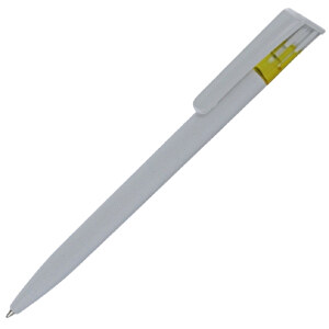 Kugelschreiber All-Star SF , Ritter-Pen, weiß/ananas-gelb, ABS-Kunststoff, 14,70cm (Länge)