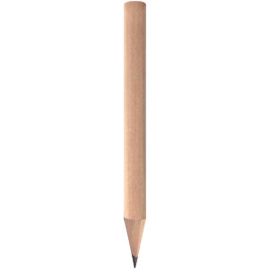 Bleistift, Natur, Rund, Kurz , natur, Holz, 8,50cm x 0,70cm x 0,70cm (Länge x Höhe x Breite)