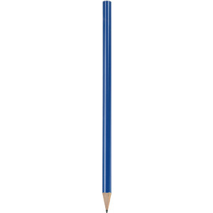 Bleistift, Lackiert, Rund , dunkelblau, Holz, 17,50cm x 0,70cm x 0,70cm (Länge x Höhe x Breite)