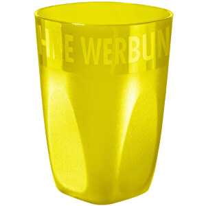Trinkbecher 'Midi Cup' 0,3 L , trend-gelb PP, Kunststoff, 10,50cm (Höhe)