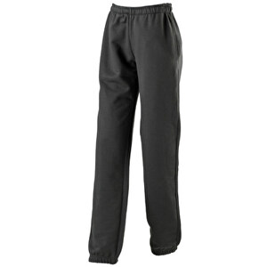 Ladies’ Jogging Pants , James Nicholson, schwarz, 80% Baumwolle, ringgesponnen, 20% Polyester, S, 