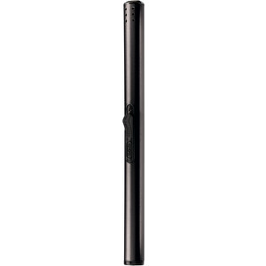 Stabfeuerzeug , schwarz, Aluminium, 17,80cm x 1,20cm x 1,50cm (Länge x Höhe x Breite)