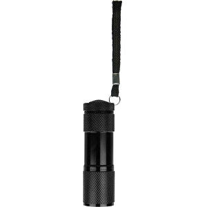 LED-Taschenlampe Aus Aluminium , schwarz, Aluminium, 8,90cm (Länge)