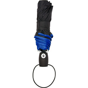 Automatik Taschenschirm Retro , blau, Metall, Pongee 190T, 32,00cm x 2,00cm x 20,00cm (Länge x Höhe x Breite)
