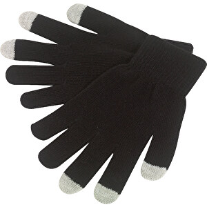 Touchscreen-Handschuh OPERATE , schwarz, 95% Polyacryl / 5% Elastan, 1,00cm (Länge)