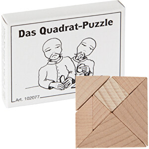 Das Quadrat-Puzzle , , 6,50cm x 1,30cm x 5,00cm (Länge x Höhe x Breite)