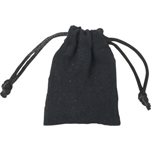 Fløjl taske sort, mini