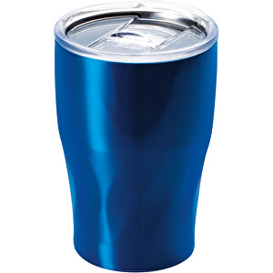 Thermosbecher 380 Ml Blau Mit Doppelwandiger Vakuum-Isolierung Und Tritan-Deckel , blau, Edelstahl doppelwandig, Tritan (BPA frei), 12,40cm (Höhe)