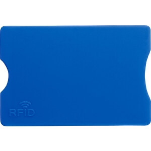 Kreditkartenhalter Money , kobaltblau, PS, Aluminiumfolie, 8,90cm x 0,40cm x 6,00cm (Länge x Höhe x Breite)