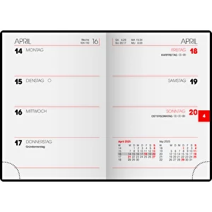 Mini calendario tascabile