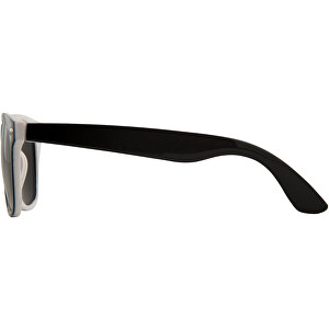 Sun Ray Sonnenbrille Mit Zweifarbigen Tönen , weiß / schwarz, PC Kunststoff, 14,50cm x 5,00cm x 15,50cm (Länge x Höhe x Breite)