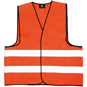 Warnweste EN ISO 20471:2013 , orange, 100% Polyester, XL, 