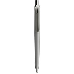 Prodir DS8 PMM Push Kugelschreiber , Prodir, delfingrau/silber poliert, Kunststoff/Metall, 14,10cm x 1,50cm (Länge x Breite)