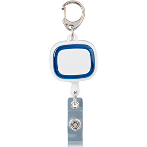 Jojo-Ausweishalter COLLECTION 500 , Reflects, weiß / blau, Kunststoff, 3,50cm x 2,60cm x 3,00cm (Länge x Höhe x Breite)