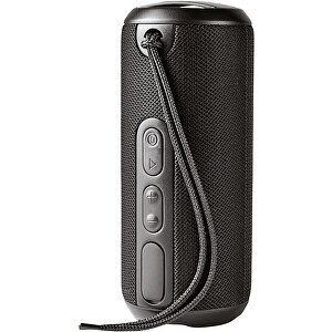 Rugged Wasserdichter Bluetooth® Lautsprecher Mit Stoffbezug , schwarz, ABS Kunststoff, 17,50cm (Länge)
