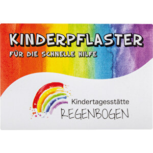 Pflastermäppchen 'Kids' , weiß, Kartonage, 7,00cm x 10,00cm (Länge x Breite)