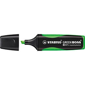 STABILO GREEN BOSS Leuchtmarkierer , Stabilo, grün, recycelter Kunststoff, 10,50cm x 1,70cm x 2,70cm (Länge x Höhe x Breite)