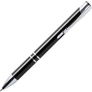 Kugelschreiber YOMIL , schwarz, Kunststoff, 13,70cm (Breite)