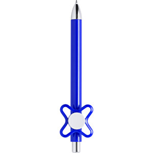 Kugelschreiber KARSOL , blau, Kunststoff, 3,90cm x 1,90cm x 13,90cm (Länge x Höhe x Breite)