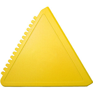 Eiskratzer 'Dreieck' , standard-gelb, Kunststoff, 12,00cm x 0,30cm x 11,60cm (Länge x Höhe x Breite)