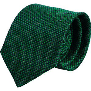 Krawatte, Reine Seide, Jacquardgewebt , grün, Reine Seide, 148,00cm x 7,50cm (Länge x Breite)