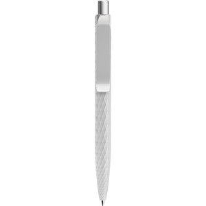 Prodir QS01 PMP Push Kugelschreiber , Prodir, zementgrau/silber satiniert, Kunststoff/Metall, 14,10cm x 1,60cm (Länge x Breite)