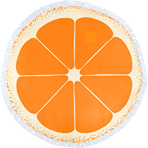 Strandhandtuch Barca , orange, Polyester 100%, Mikrofaser 160 g/m², 13,00cm (Breite)