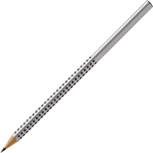 Grip 2001 Bleistift Silber , Faber-Castell, silber, Holz, 17,40cm x 7,50cm x 7,50cm (Länge x Höhe x Breite)