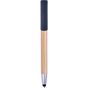 Bambus Kugelschreiber Sumatra , schwarz, ABS, Bambus, 