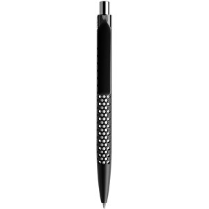 Prodir QS40 PMP Push Kugelschreiber , Prodir, schwarz/silber poliert, Kunststoff/Metall, 14,10cm x 1,60cm (Länge x Breite)