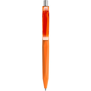 Prodir QS20 PRT Push Kugelschreiber , Prodir, orange / silber satiniert, Kunststoff/Metall, 14,10cm x 1,60cm (Länge x Breite)
