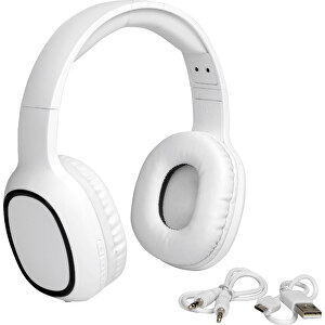 Wireless Kopfhörer INDEPENDENCE , weiß, Kunststoff, 19,00cm x 7,50cm x 15,50cm (Länge x Höhe x Breite)