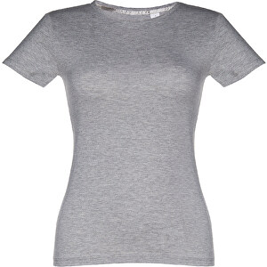 THC SOFIA 3XL. Damen T-shirt , hellgrau melliert, 100% Baumwolle, 3XL, 70,00cm x 56,00cm (Länge x Breite)