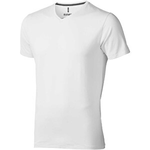 Kawartha T-Shirt Für Herren Mit V-Ausschnitt , Green Concept, weiss, Single jersey Strick 95% Bio Baumwolle, 5% Elastan, 200 g/m2, M, 