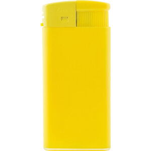 GO XL Matt Piezo Feuerzeug , gelb, Kunststoff, 7,90cm x 0,90cm x 3,50cm (Länge x Höhe x Breite)