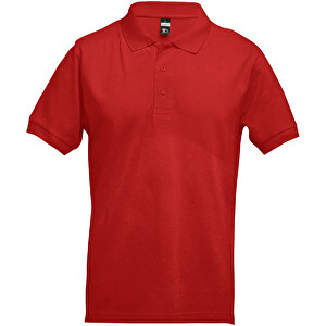 THC ADAM. Herren Poloshirt , rot, 100% Baumwolle, M, 69,50cm x 0,30cm x 50,00cm (Länge x Höhe x Breite)