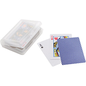 JOHAN. Kartenspiel , blau, Laminiertes Papier, 0,23cm (Höhe)